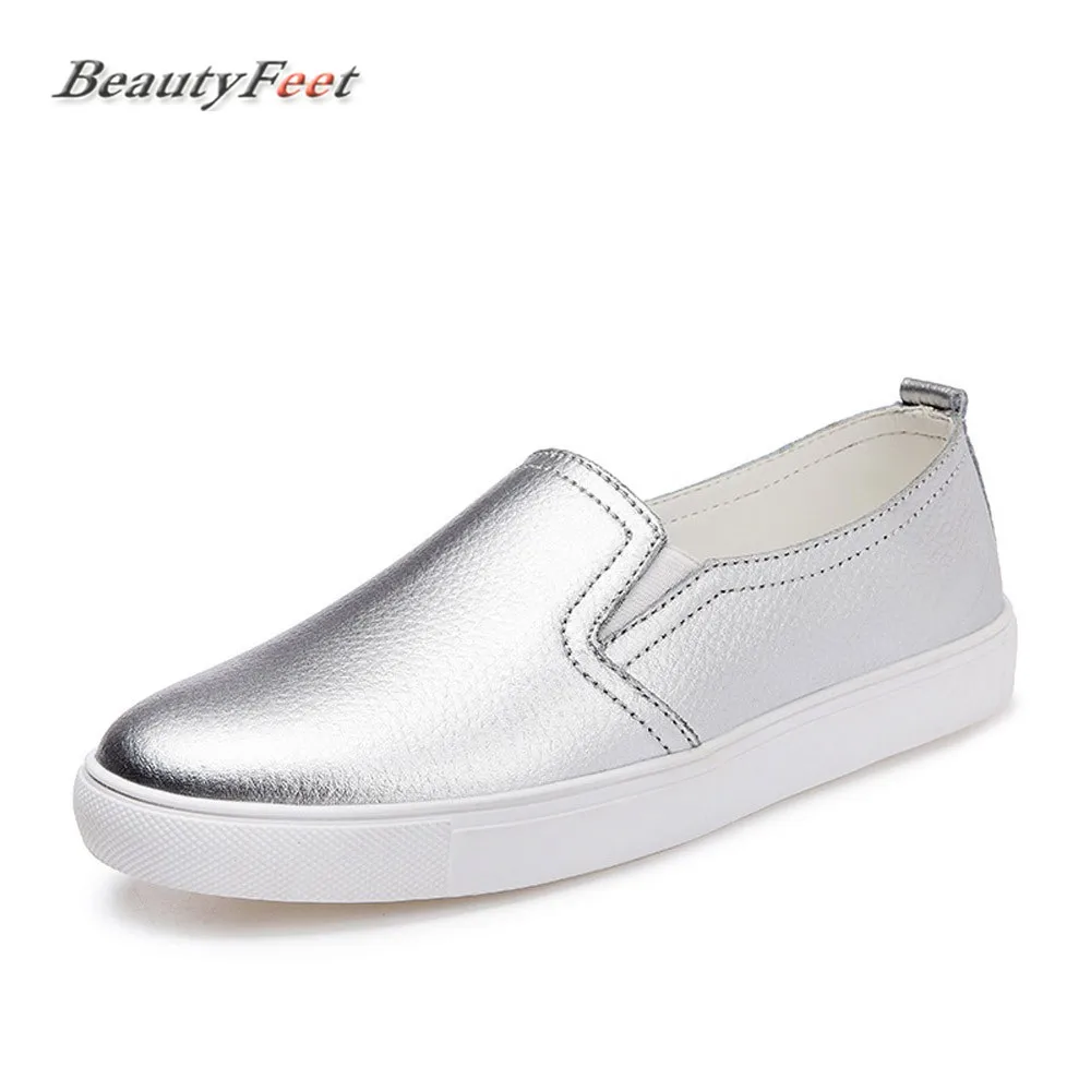 BeautyFeet новинка сезона осень 2018 года женские кожаные лоферы Модные балетки на