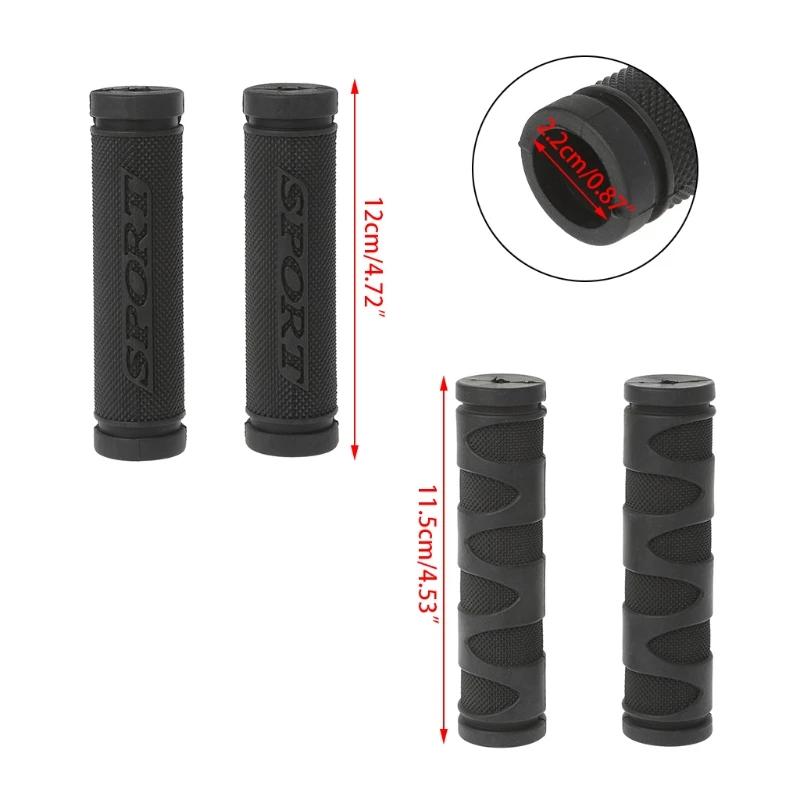 

QILEJVS New Bicycle Grips 22mm Handlebar Soft Rubber 3D Cycling MTB Mountain Road Bike Parts