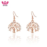 tree of life drop earrings crystal korean fashion earrings for women trend jewelry gifts dropshipping 2021