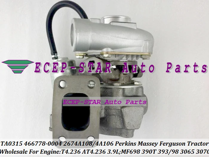 TA0315 466778 -5003С -0004 2674A106 Турбо для Perkins MF698 трактора Massey 393 398 3065 3070 T4.236 AT4.236 3.9L
