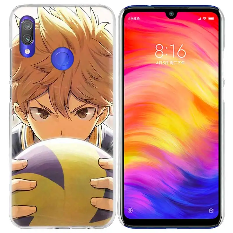 Чехол Haikyuu Hinata для Xiao mi Red mi Note 7 8T 6 6A Pro S2 5 5A 4X mi A1 A2 9 Note10 8 lite Play F1 жесткий чехол для телефона с рисунком аниме