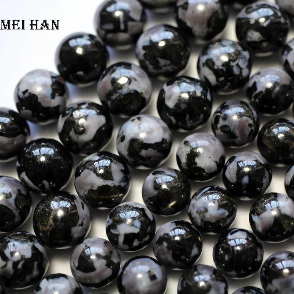 Meihan натуральные 6 мм 8 10 gabbro Гладкие Круглые свободные бусины для изготовления