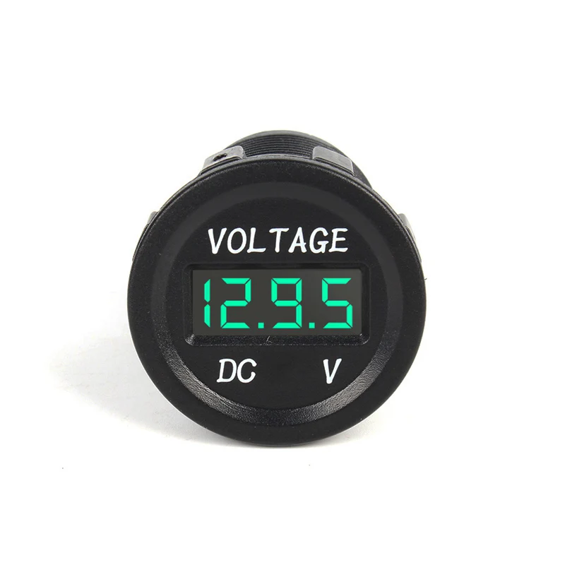 Green Light LED Digital Display Voltmeter Socket for 12V 24V Car Motorcycle Cigarette Lighter Power Voltage Meter Plug Moniter | Автомобили