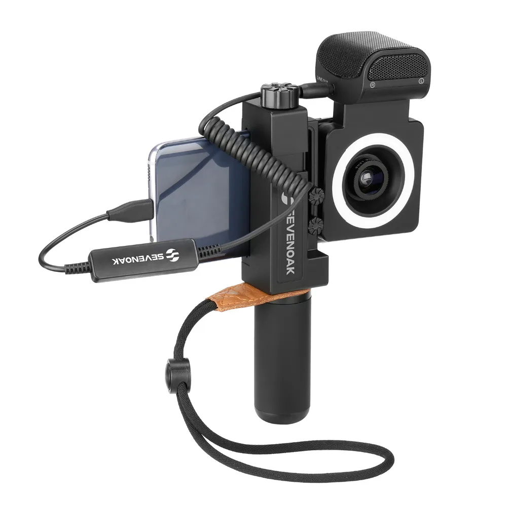 Sevenoak SmartCine + видео комплект со стерео микрофоном и 3 5 мм наушниками для IOS Android
