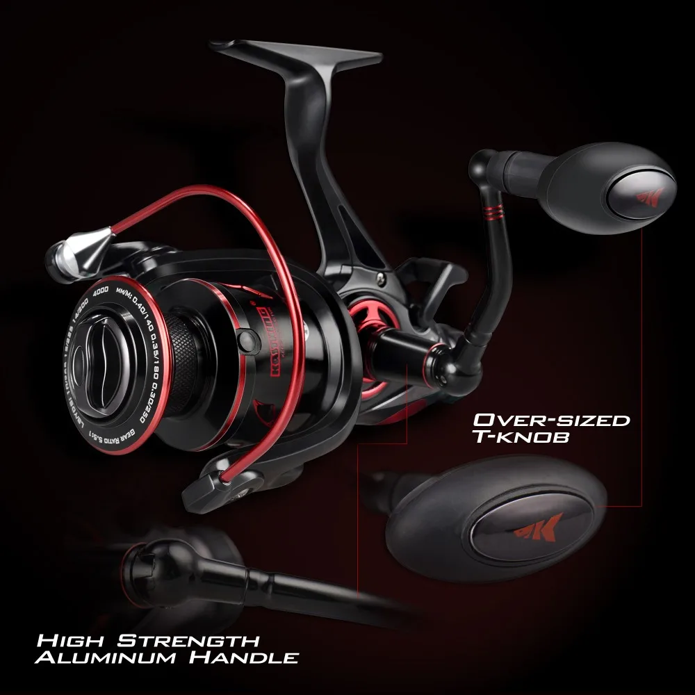 KastKing Sharky Baitfeeder III 12KG Drag Carp Fishing Reel with Extra Spool Front and Rear Drag System Freshwater Spinning Reel 2