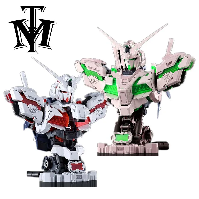 Аниме хобби Единорог Зеленый Красный модель assembb светодиодный 1/35 RX-0 робот Гандам светодиодный свет головоломка фигурки горячие детские игрушки Розничная коробка
