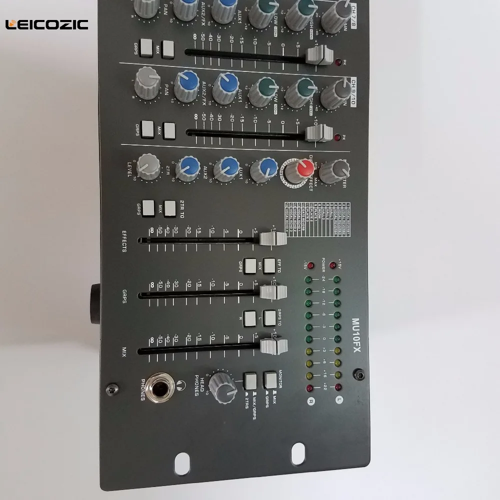 Leicozic Профессиональный микшерный пульт dj пульт аудио микшер MU10FX 10-Ch микшер DSP звуковая система pro аудио Музыкальные инструменты