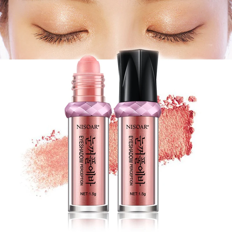 Палитра теней для век 16 цветов монохромные тени с жемчужными шариками блестящая