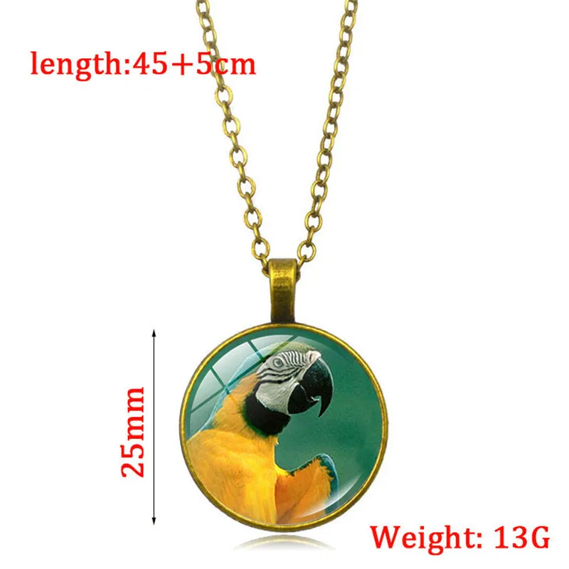 Горячая Распродажа золото ожерелье попугай Ара Птица Ювелирные изделия из