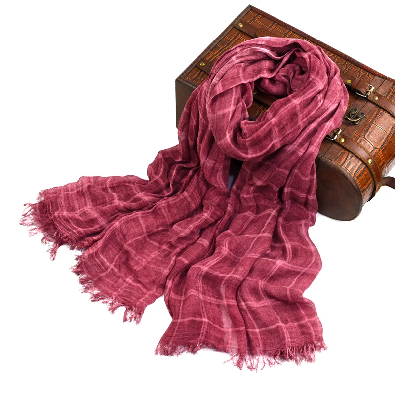 100% хлопок шарф мужской высокого качества длинный модный клетчатый роскошный