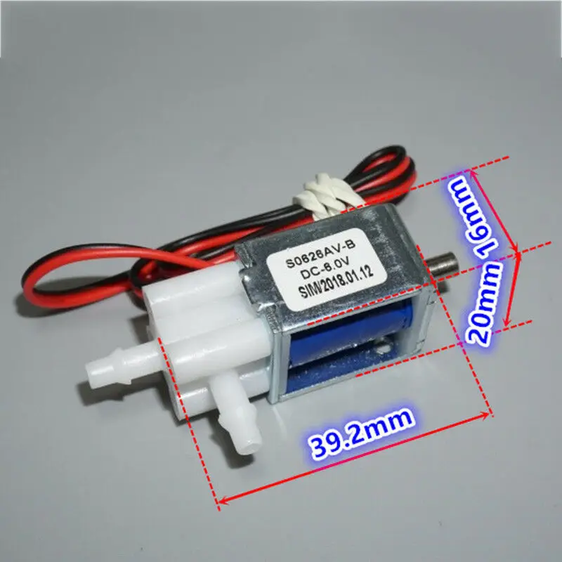 

DC 6V 2-position 3-way Mini Electric DC Solenoid Valve Normally Closed Air Gas Flow Control Valve for Massager medical equipment