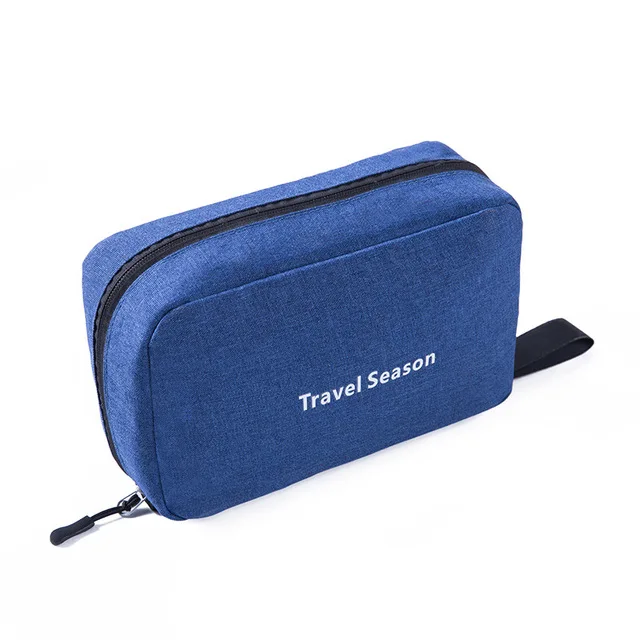 Navy-Cosmetic bag Sereqi INS Высококачественная сумка для косметики с крючками сумка для мытья для путешествий ванная комната многофункциональная сумка для хранения косметики - Цвет: Navy-Cosmetic bag