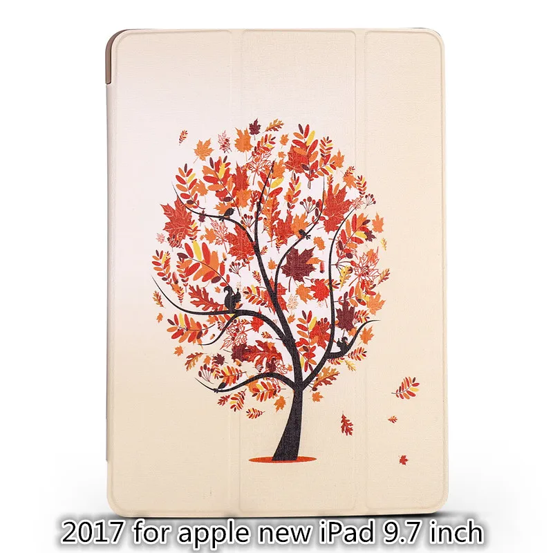 Чехол для Apple iPad 9,7 дюймов / выпуск 6th ZAIWJ умный сон Пробуждение цветной окрашенный чехол ТПУ Мягкий силиконовый чехол - Цвет: maple CH FW 89
