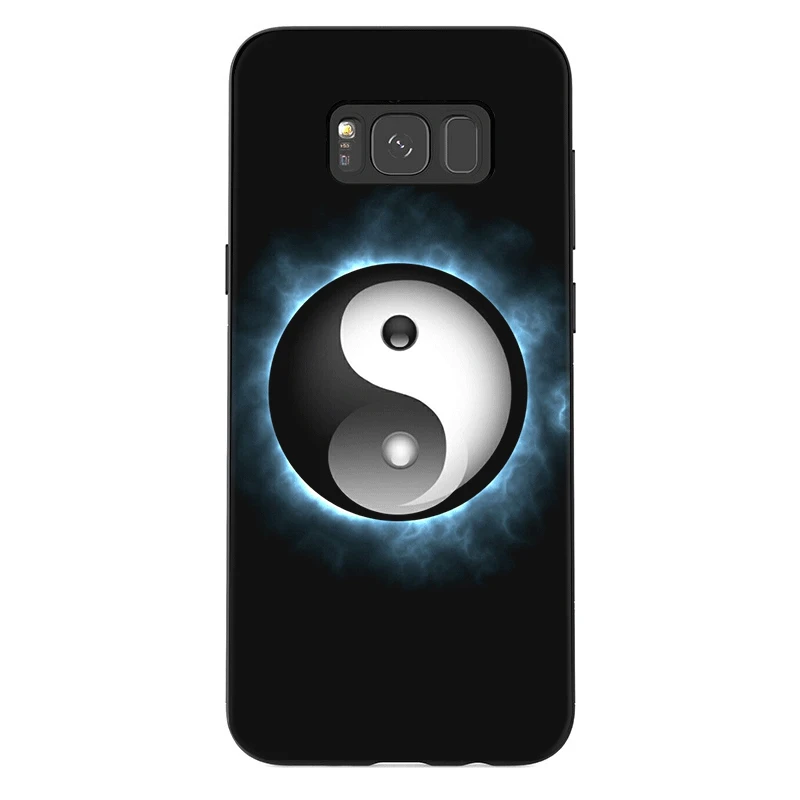 Силиконовый чехол для мобильного телефона Yin Yang с узором Samsung Galaxy A3 A5 A6 A7 A8 A9 A10 A20 A30