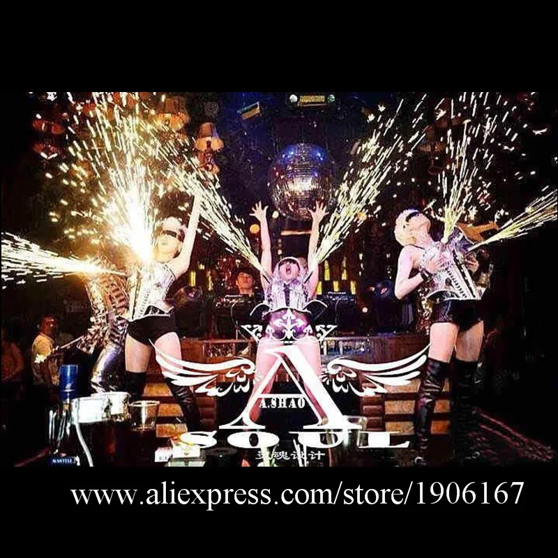 Nightclub Cold Fireworks Sexy Lady Party Dress Stage Performance Singer Dancer Wears Clothes DJ DS Light Ballroom Costumes | Дом и сад