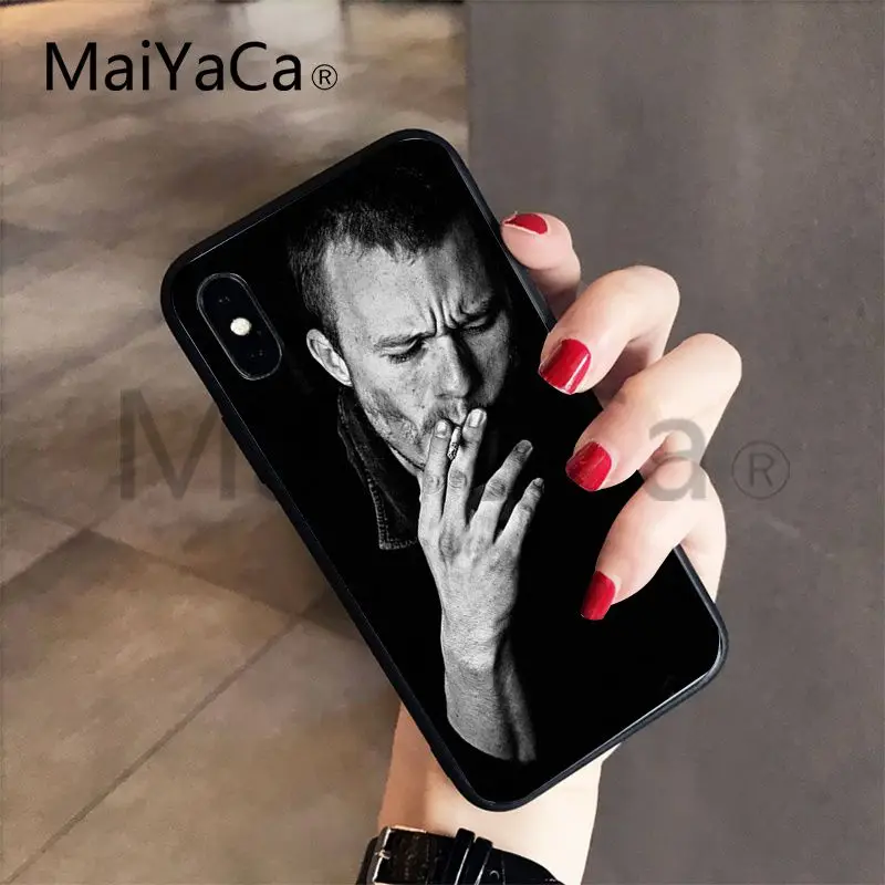 MaiYaCa хит Ledger Джокер Бэтмен идеальный чехол для телефона чехол для iPhone 7 6X6 S 7 7plus 8 8Plus XS XR SE чехол
