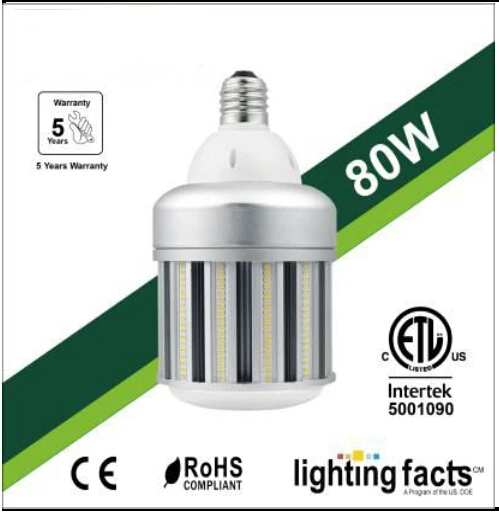 5 лет гарантии AC100 277V 50 60Hz 110lm/w Samsung 5630 LED 80W светодиодные садовые лампы|led 80w|80w ledled lamp