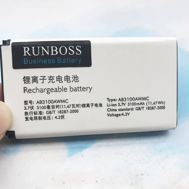 Аккумулятор AB3100AWMT для смартфона Philips Xenium E560 CTE560 E181 E180 CTE181 CTE180 CTE180BK 3100 мАч |