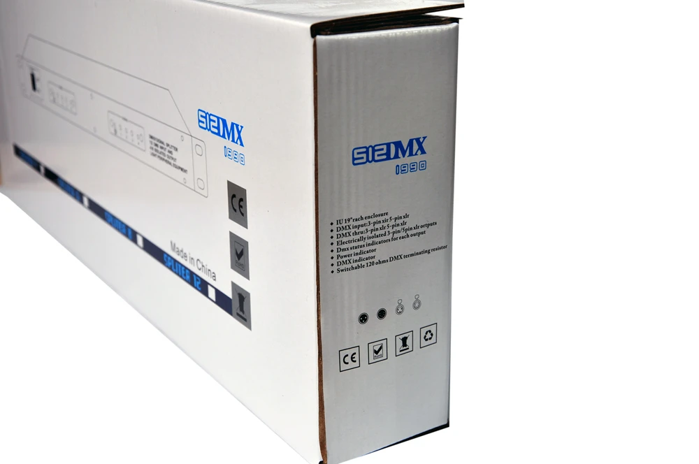 Бесплатная доставка 4/8 переключаемый Контроллер освещения сцены DMX Spliter 120 Ом