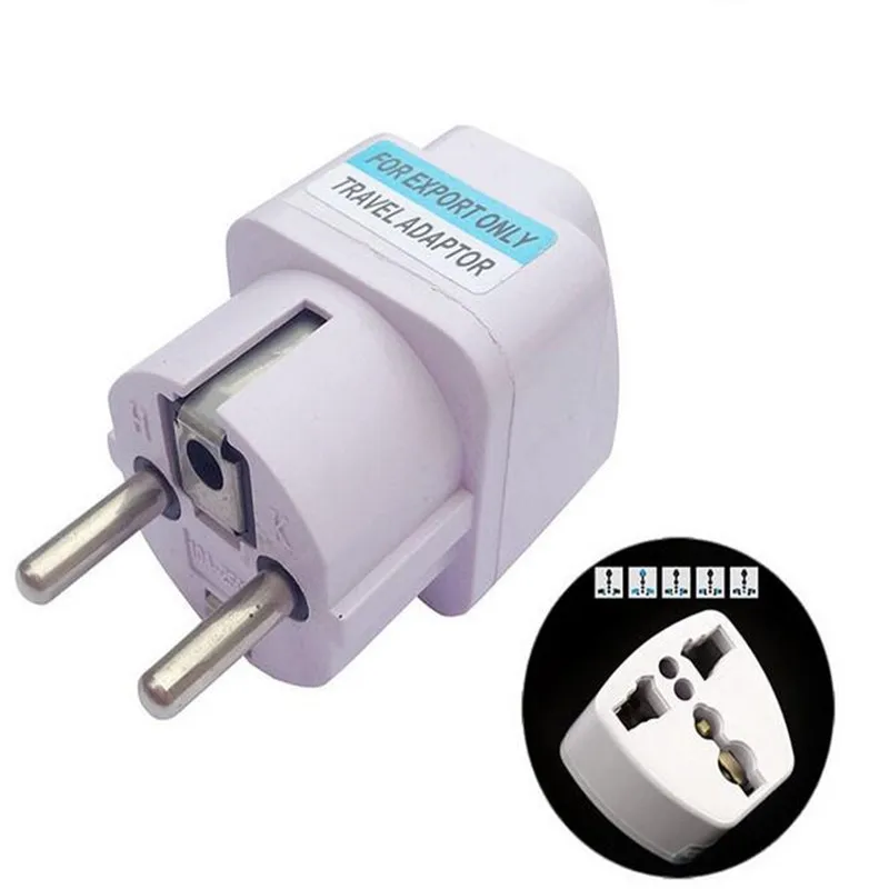 Белый Универсальный дорожный адаптер для зарядного устройства AU UK US to EU |