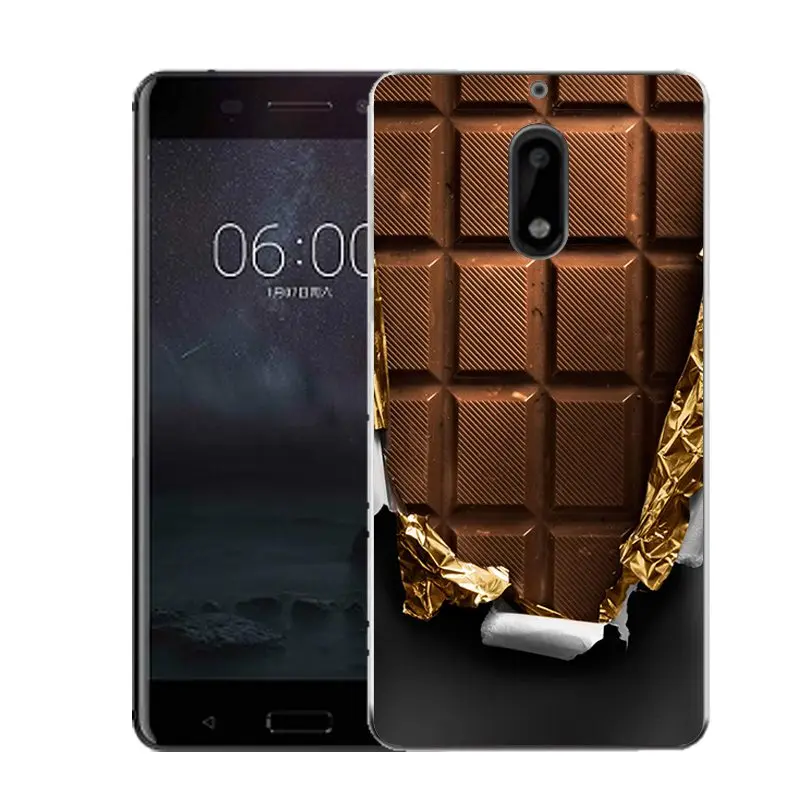 QMSWEI Soft TPU Phone Case For nokia3 nokia5 nokia6 nokia8 N540 N535 Clear Flora Chocolate Pineapple Cute Cover Free Shipping |