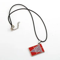 10pcslot hunter x hunter necklace gon freecss license pendant fashion rope chain necklaces women men charm gifts anime jewelry