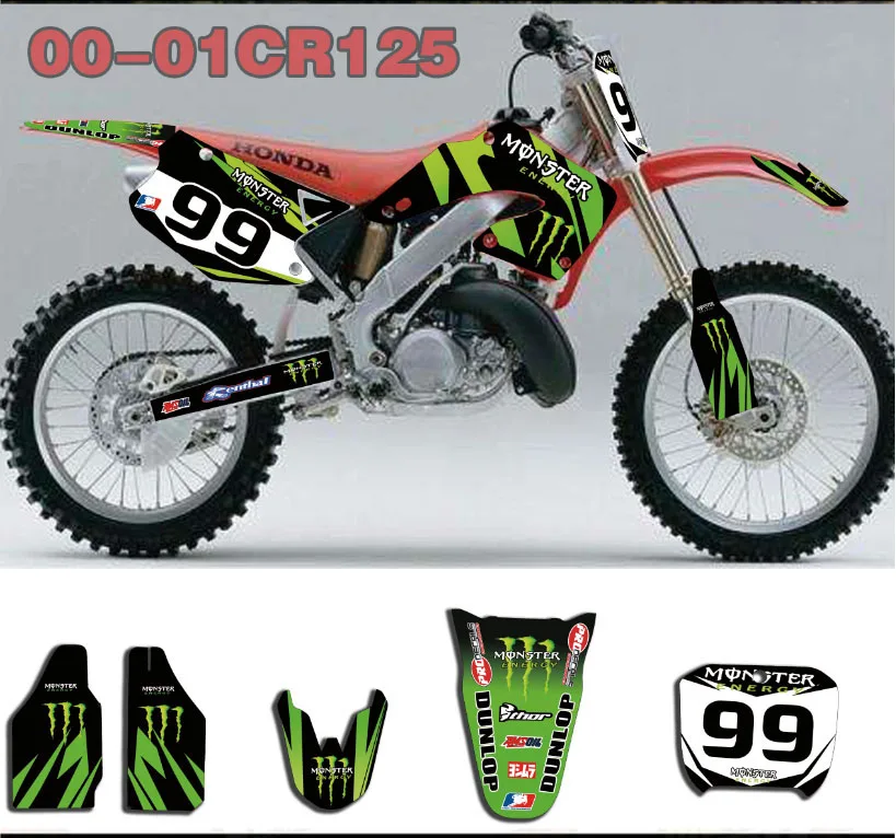 Графические наклейки для велосипеда Honda CR250/125 CR125R/250R 2000 2001|Наклейки на автомобиль|