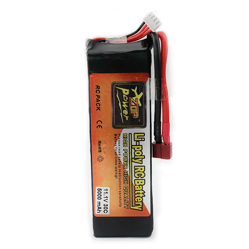1 шт. Zop power lipo батарея 11,1 V 5000mAh 3S 30C LiPo Li-poly батарея