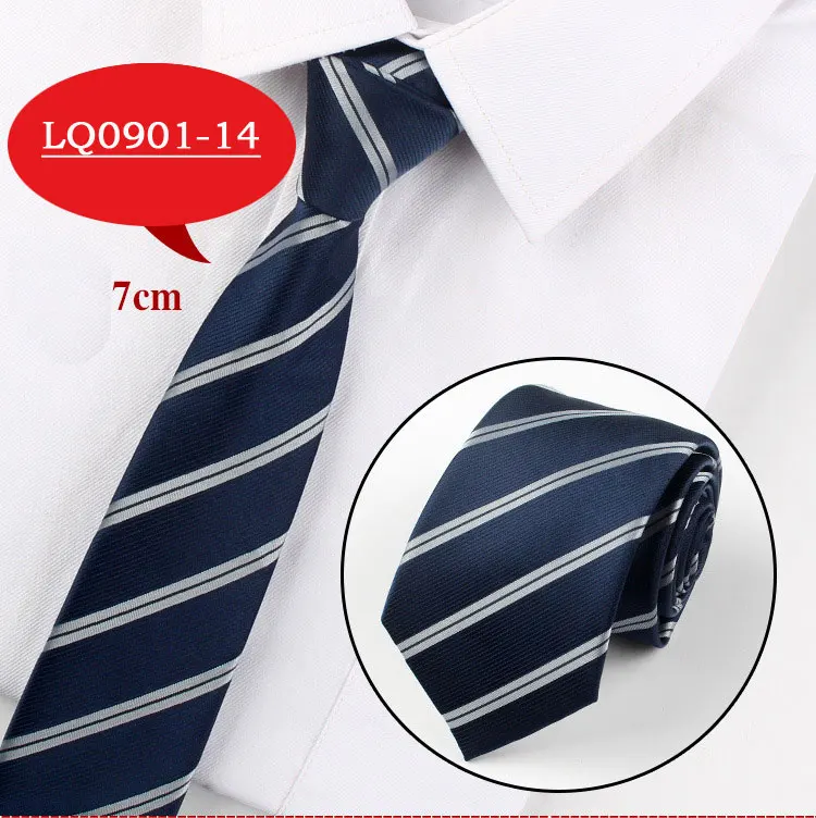 LQ0901-14 Men Tie Fashion 7cm Classic Luxury Jacquard Woven Neckties Factory Seller Bridegroom Business Wedding Accessories Shirt Neck Tie - Цвет: LQ0901-14