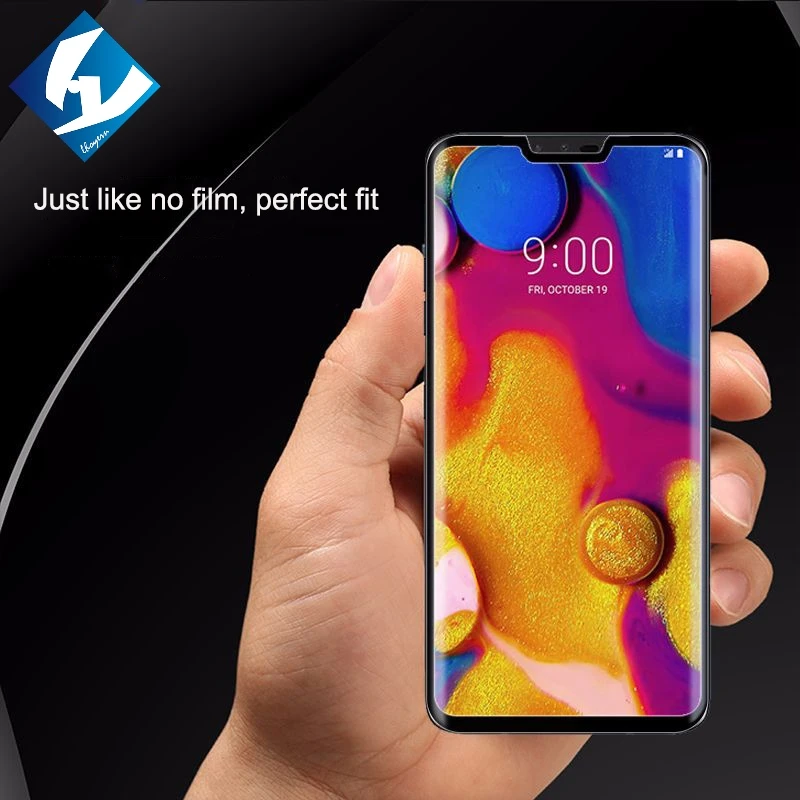 2 шт./лот 6D закаленное стекло 9h для LG V40 G7 ThinQ плюс Экран Full Cover + V30 2018 фильм двойной
