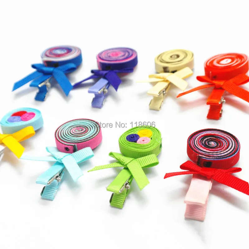 Лидер продаж 60 шт./лот Изысканная заколка для волос с зеленой лентой Бесплатная