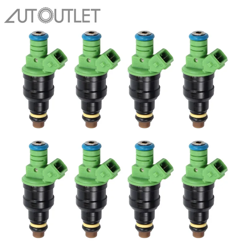 AUTOUTLET 8 шт. для 42lb топливных форсунок подходит G M LT1 LS1 LS6 V8 440cc EV1 0280150558