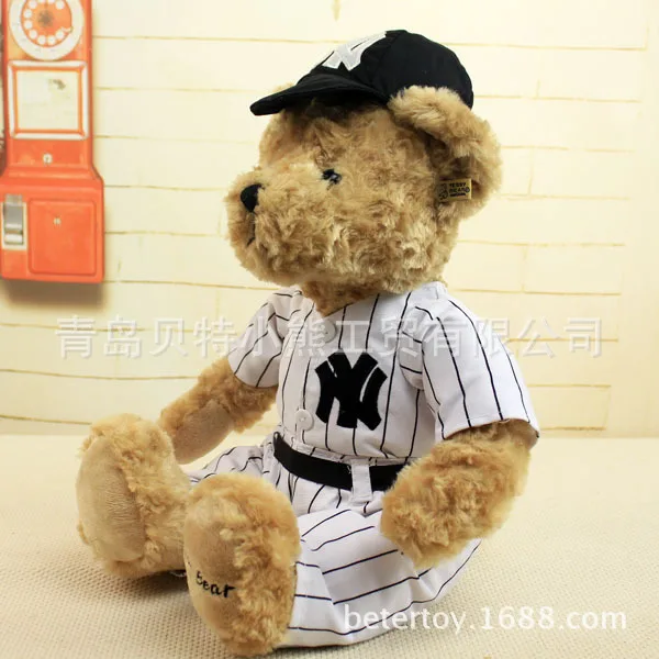 Бесплатная доставка бейсбольная одежда плюшевый мишка плюшевая игрушка подарок