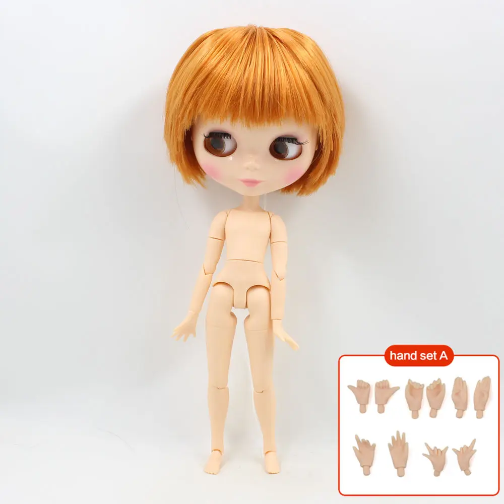 Dream fairy factory blyth кукла Мужская тело натуральная кожа оранжевый милый Короткий волос сустава тела No. BL0145 - Цвет: Like a picture