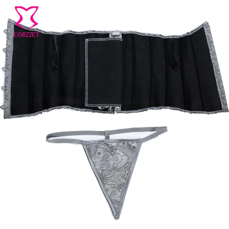 Черный корсет с узором пейсли под грудью сексуальный бюстье топ для женщин