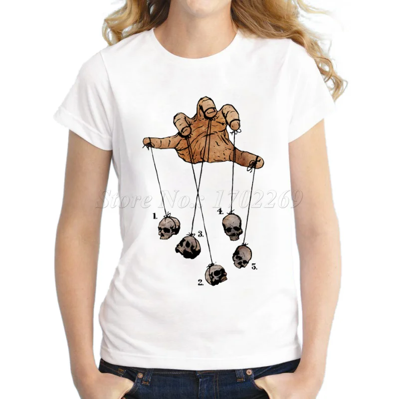 Новинка 2018 модная женская футболка с принтом жеста изображением рук зомби