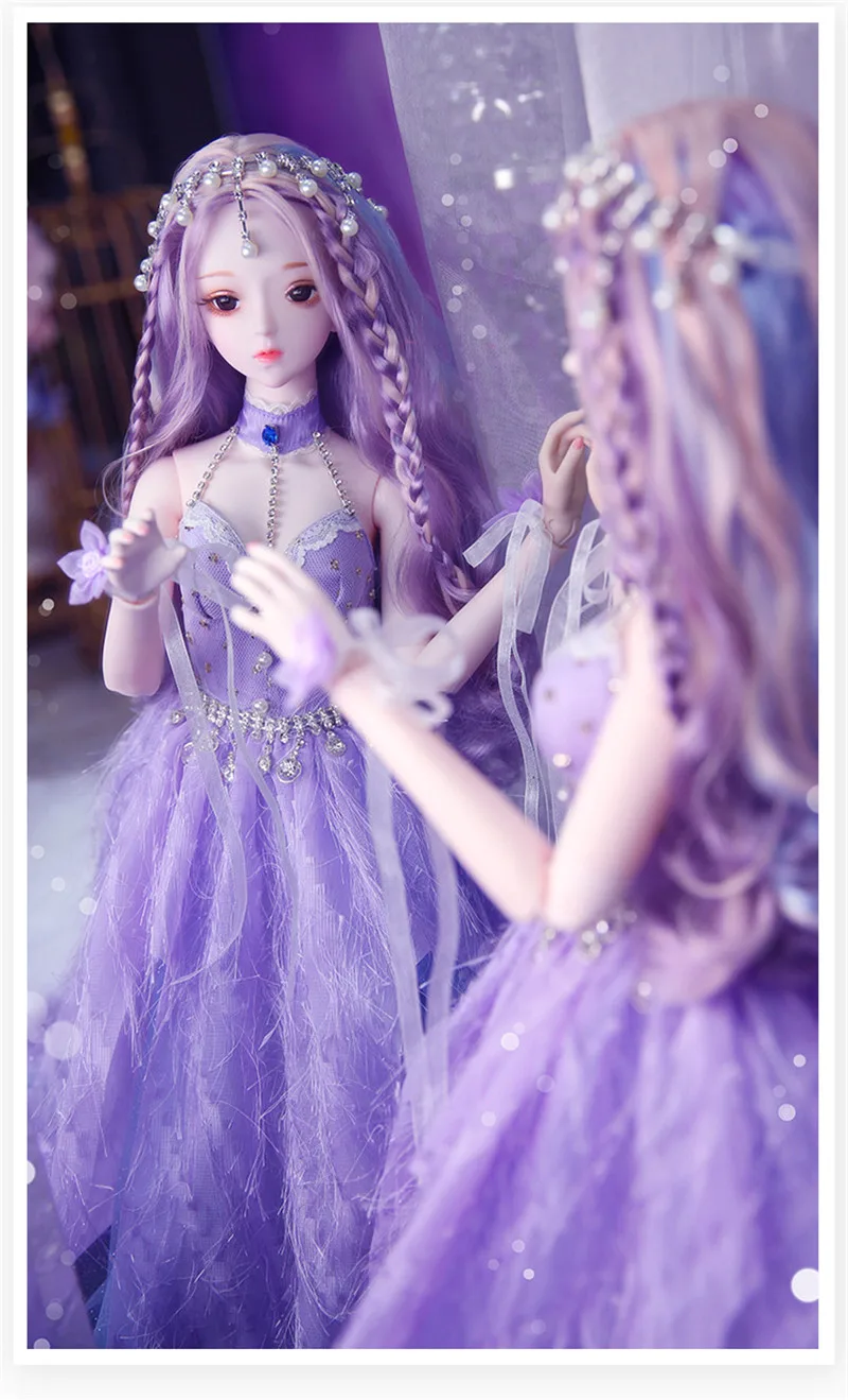 BJD куклы 60 см/22 дюйма Реалистичные модные куклы для девочек 26 суставов ручной работы 1/3 с одеждой парики обувь Макияж Красота игрушки для девочек