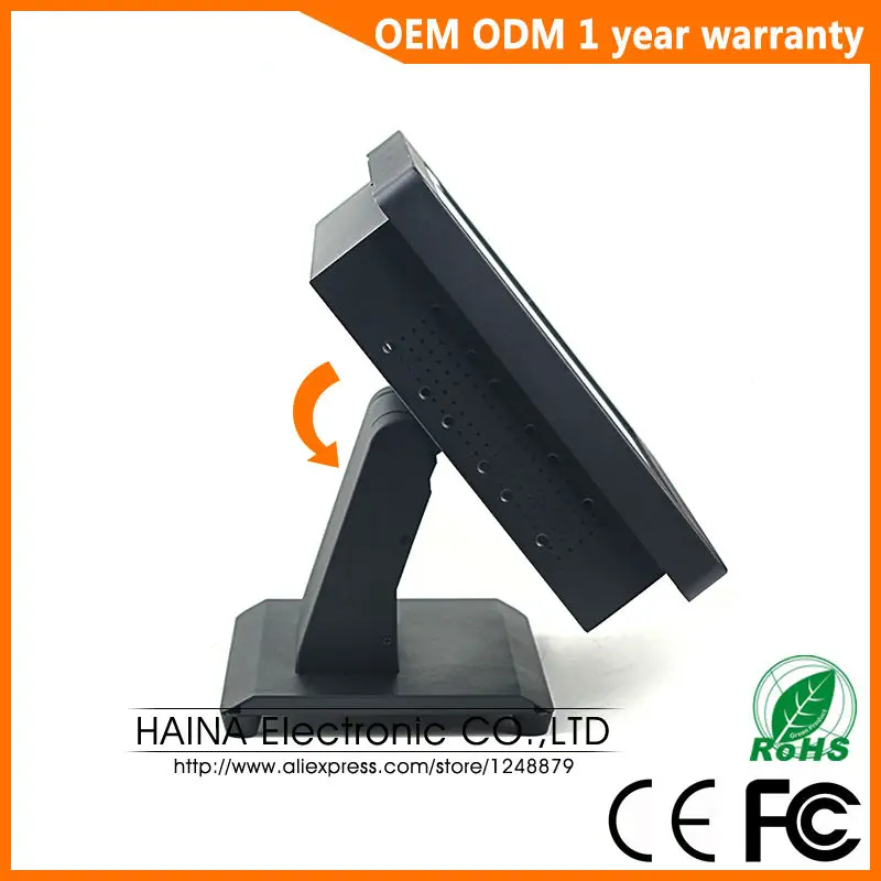 Хайна Touch 15 дюймов металл настенное крепление и настольных сенсорный Экран все в