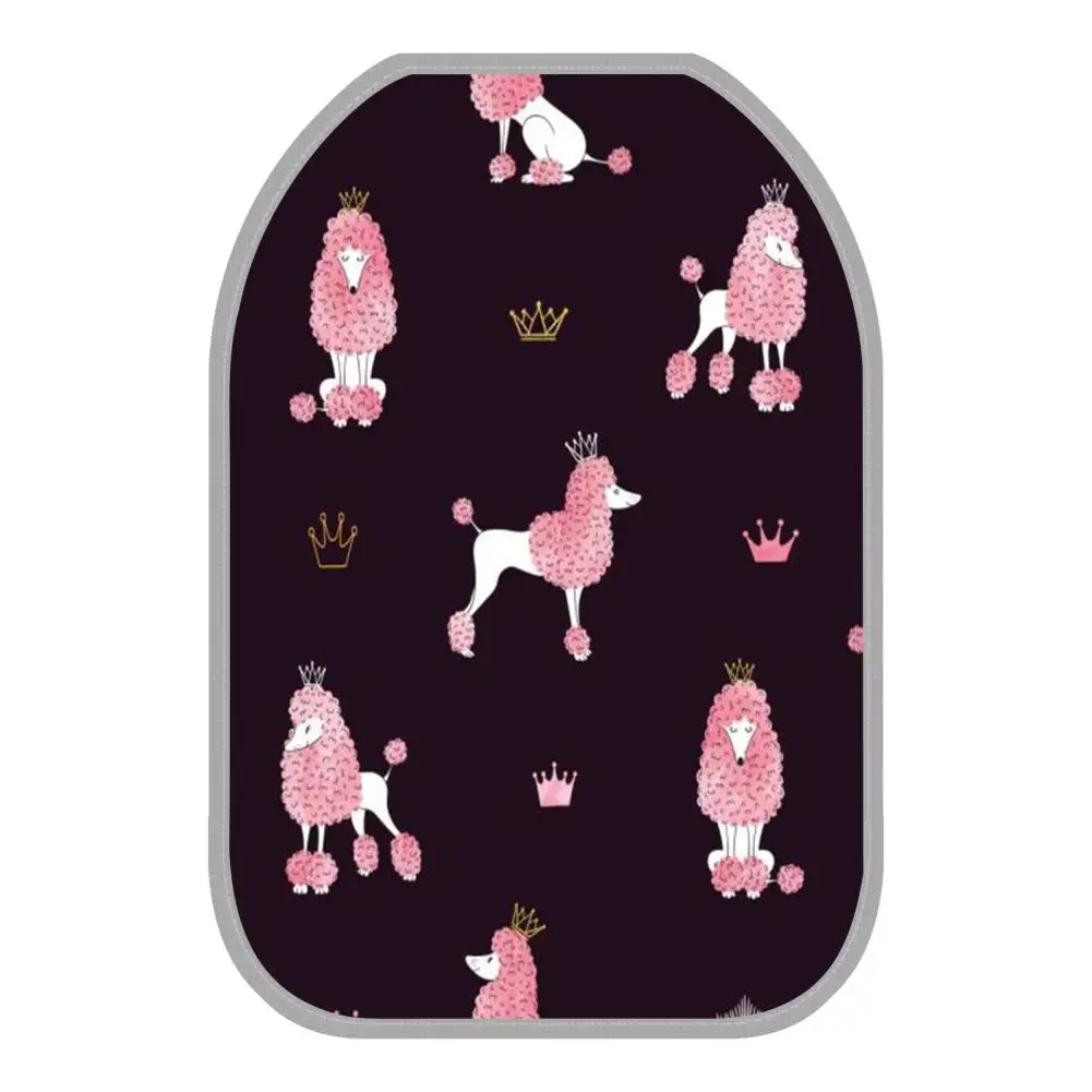 La MaxZa Pink Poodle 3D Printing Children's Anti Kick Mat Car Back Wear-resistant Anti-dirty Anti-step Protective Cover | Автомобили и