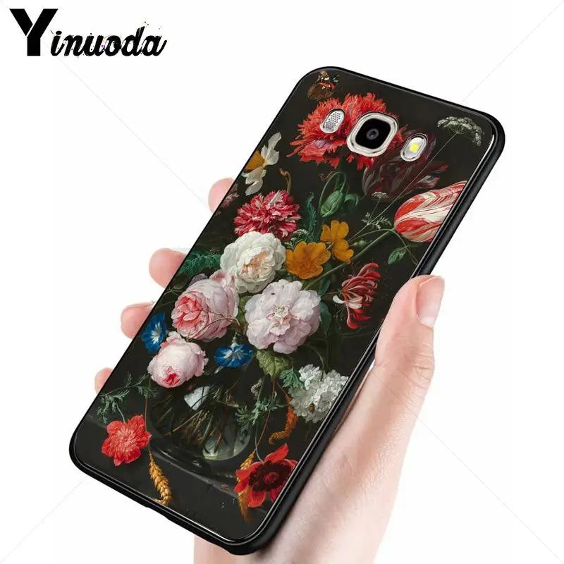 Yinuoda большая полоса ромашки розовые цветы аксессуары для телефонов Чехол samsung Galaxy