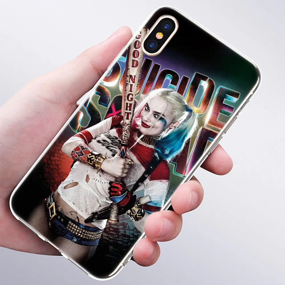 011 Горячий Джокер Харли Quin Мягкий силиконовый прозрачный чехол для Apple iPhone 11 Pro XS MAX XR X 7 8 Plus 6 6s Plus 5 5C 5S SE TPU чехол - Цвет: 011