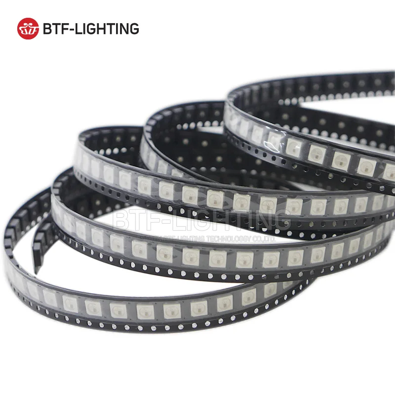 WS2813 (6 контактов) двойной сигнал 5050 SMD черная/белая версия индивидуально