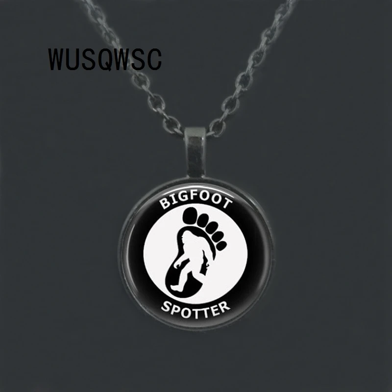 WUSQWSC новый дизайн Sasquatch Bigfoot Ожерелье Серебряная цепочка ожерелья и подвески Spotter |