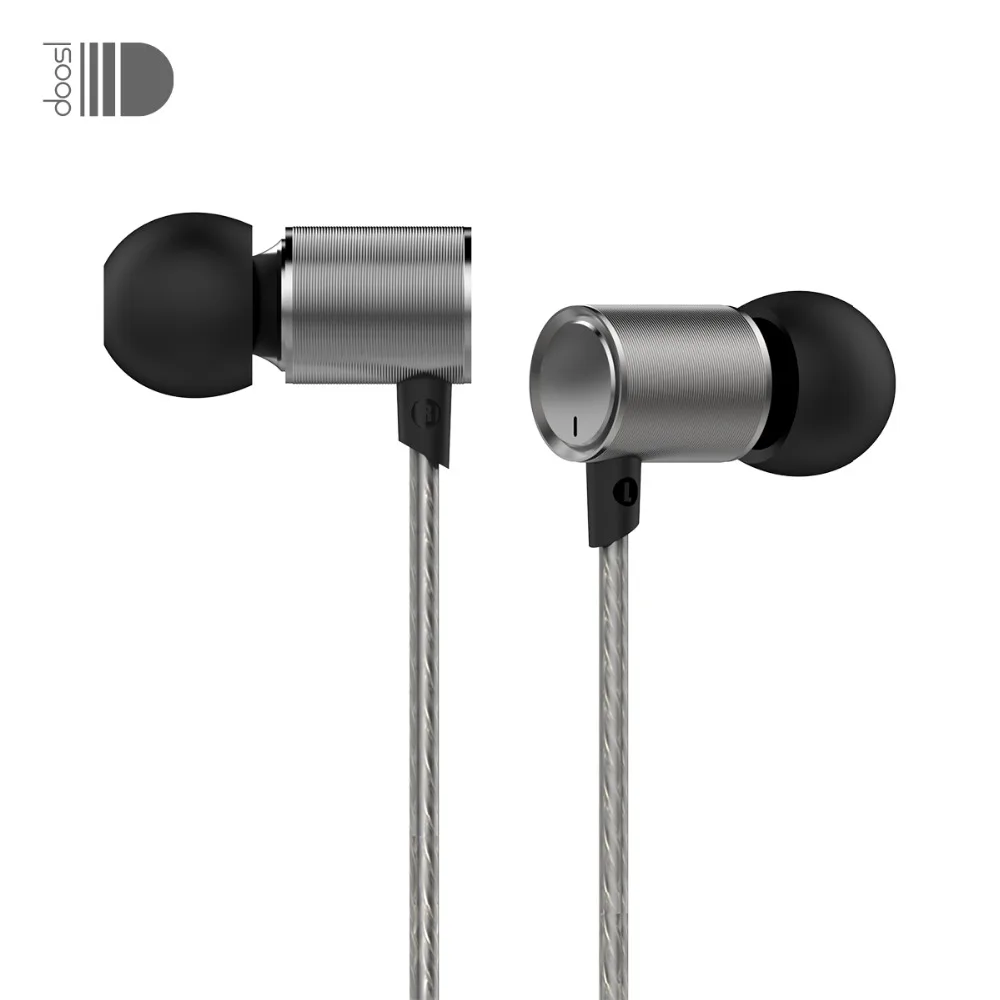 Doosl HiFi металлические наушники в ухо супер бас шумоизолирующие эргономичные