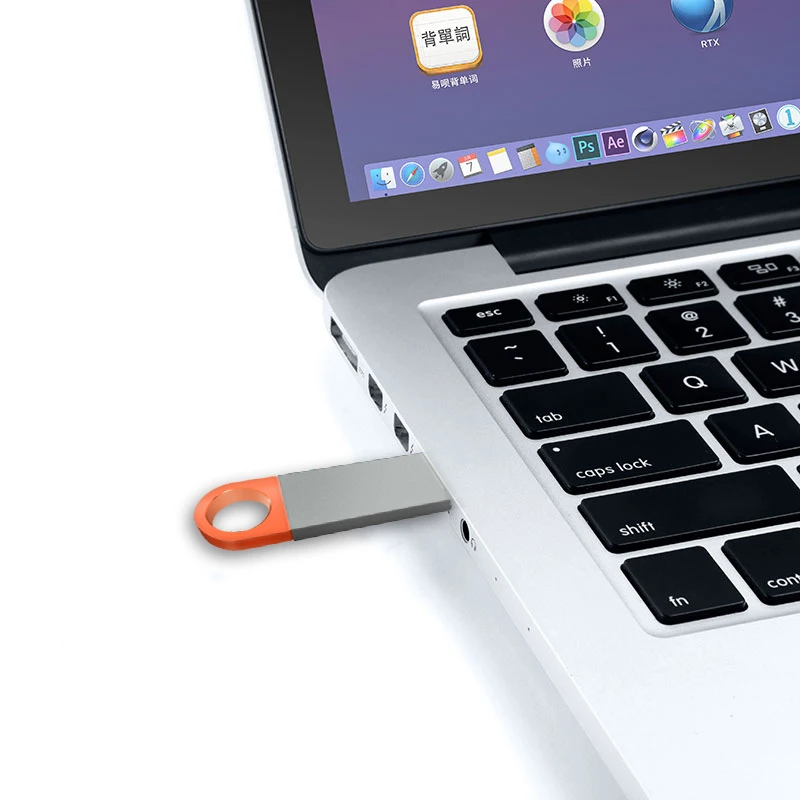 Металлический USB флеш-накопитель 32 Гб 128 ГБ 8 Флешка 64 16 водонепроницаемая карта
