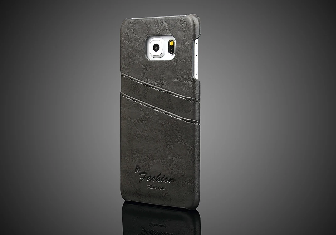 Новейшие Case для Samsung Galaxy S7 Edge Подлинной кожа + ТПУ Задняя Крышка S7Edge Слот Карт
