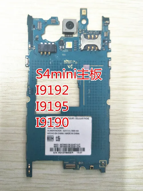 Tested Unlocked With Chips Mainboard PCB For Samsung Galaxy S4 mini i9195 3G LTE Motherboard Flex Cable Logic Boards | Мобильные