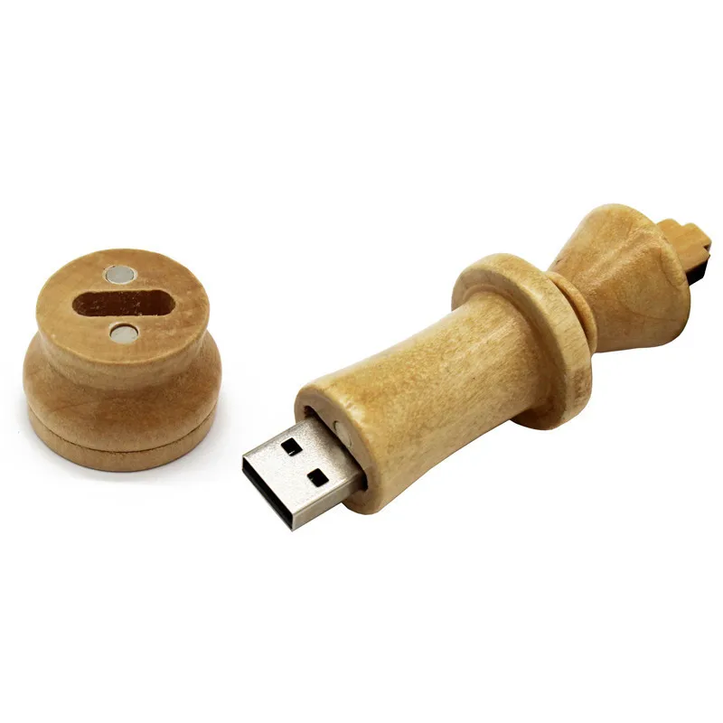 Новый стиль деревянные международные шахматы u диск игры pendrive 4 ГБ 8 16 32 USB