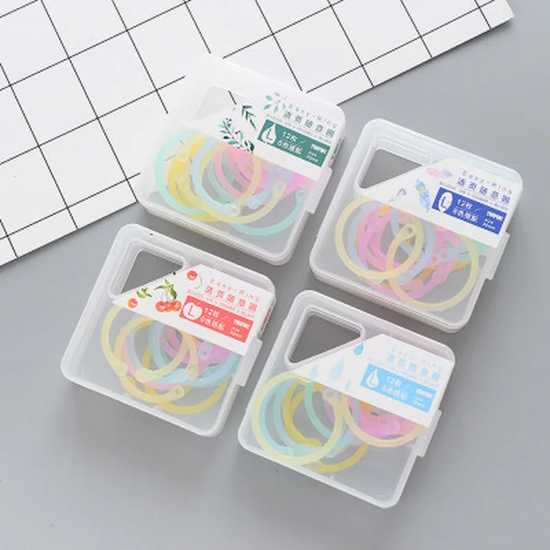 1 коробка цветное легкое кольцо Бумажная книга россыпью лист связующее