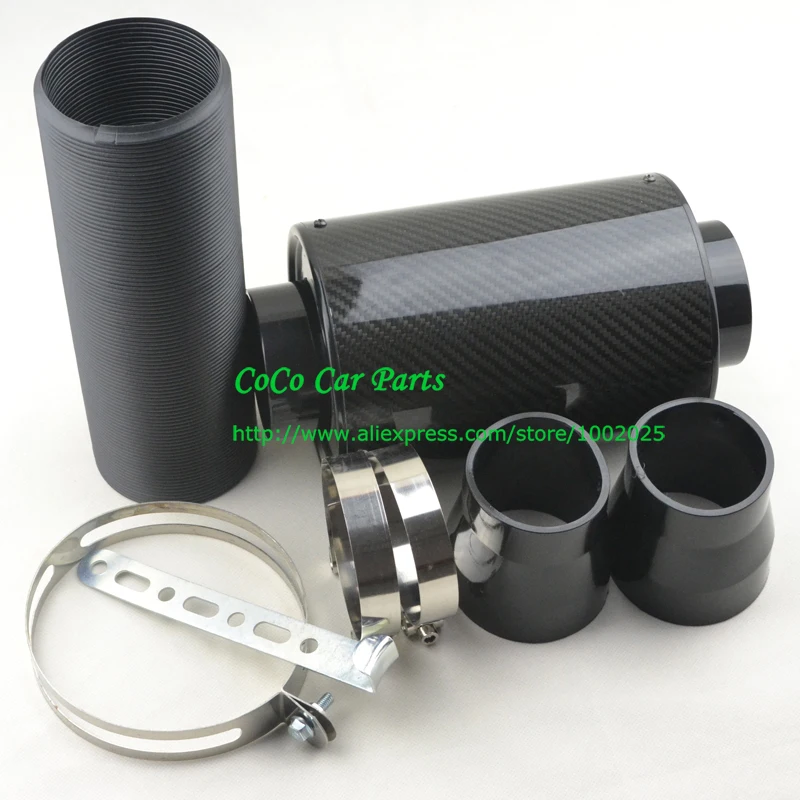 Universal Racing Car Air Filter 3 inch Carbon Fiber Cold Intake kit | Автомобили и мотоциклы
